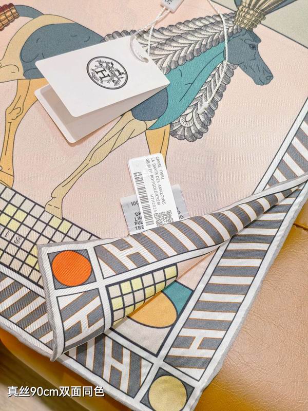 Hermes silk scarf 90X90cm E090138 (7)