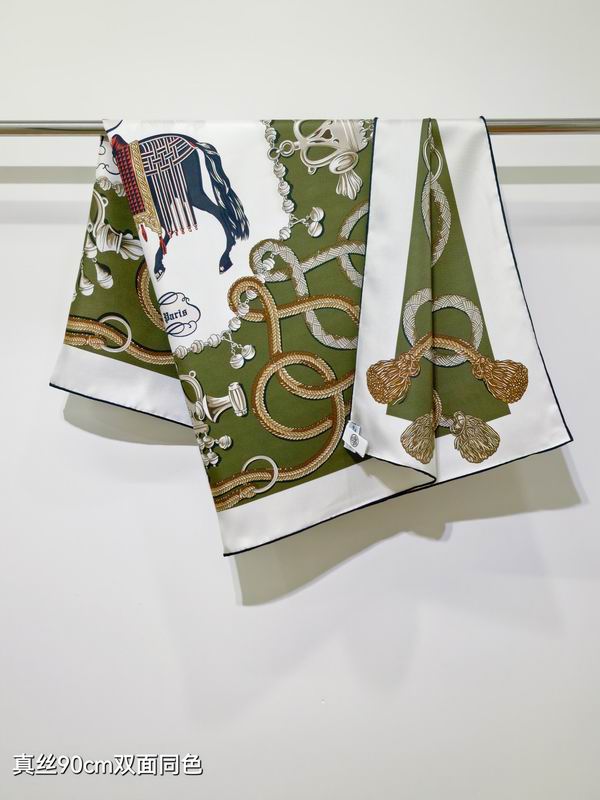 Hermes silk scarf 90X90cm E34 (13)