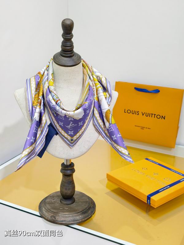 LV silk Scarf 90X90cm E03 (4)