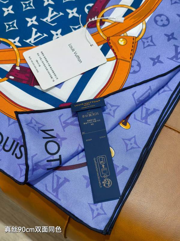 LV silk Scarf 90X90cm E06 (13)