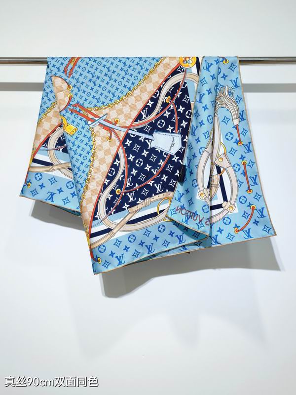 LV silk Scarf 90X90cm E06 (33)