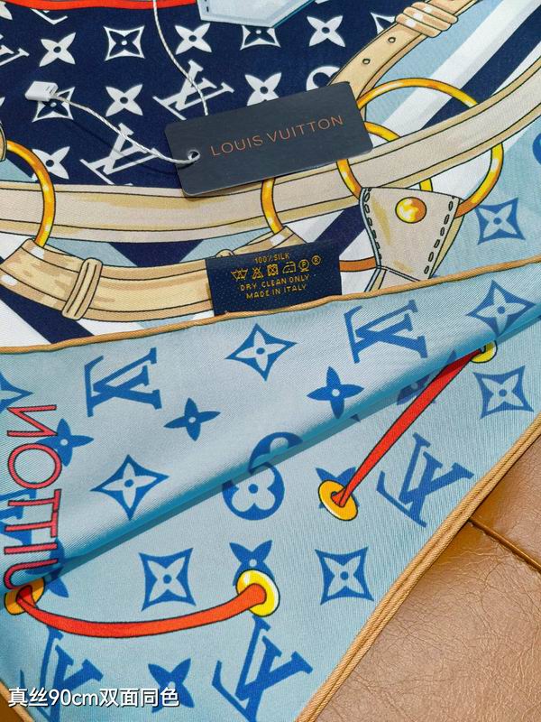 LV silk Scarf 90X90cm E06 (34)
