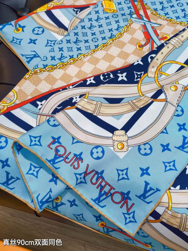 LV silk Scarf 90X90cm E06 (35)