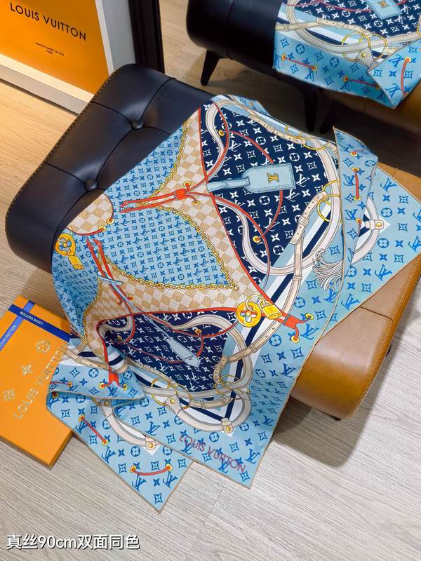LV silk Scarf 90X90cm E06 (36)
