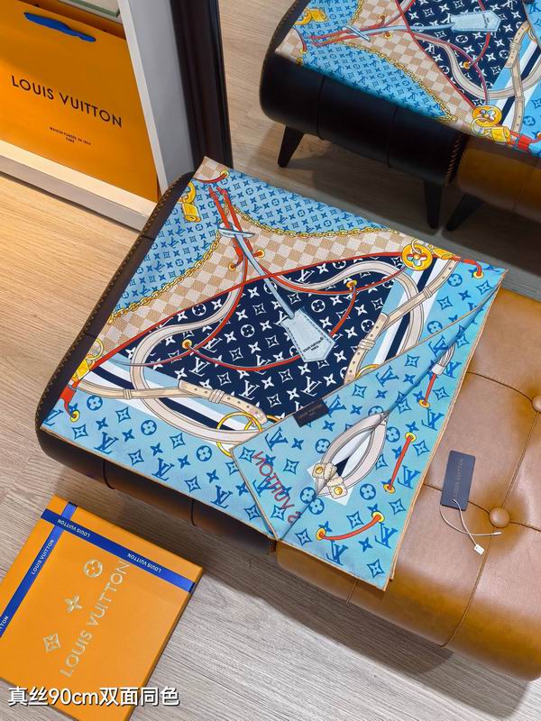 LV silk Scarf 90X90cm E06 (37)