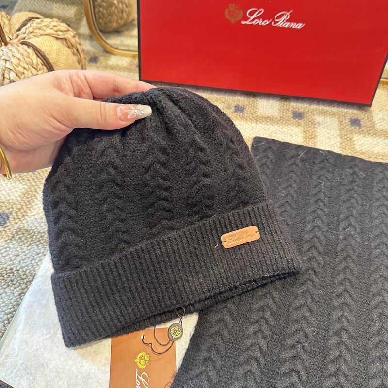 Loro Piana scarf hat gloves (304)