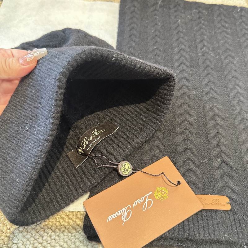 Loro Piana scarf hat gloves (306)