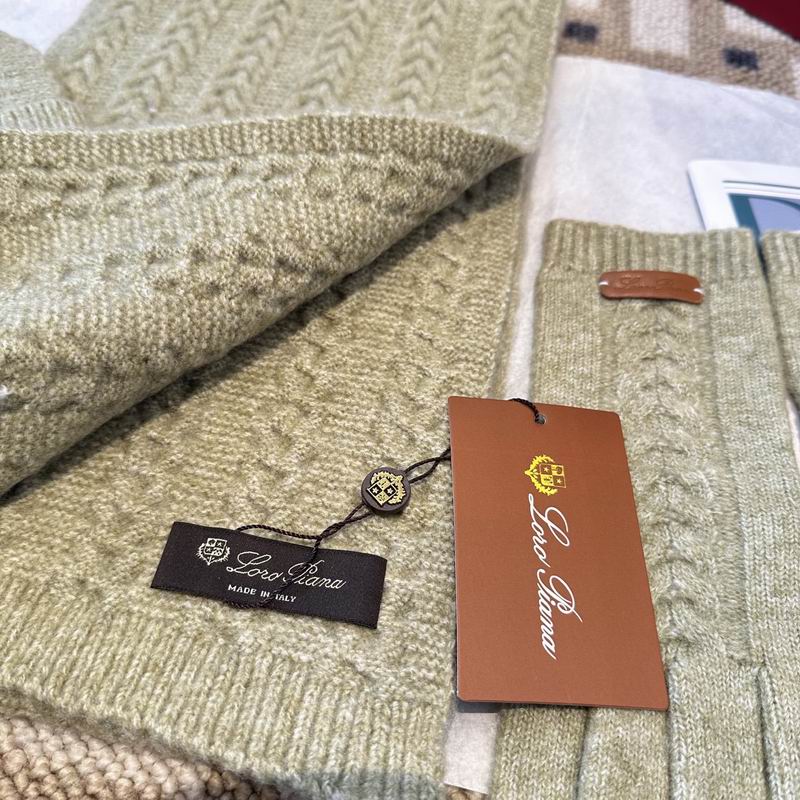 Loro Piana scarf hat gloves (318)