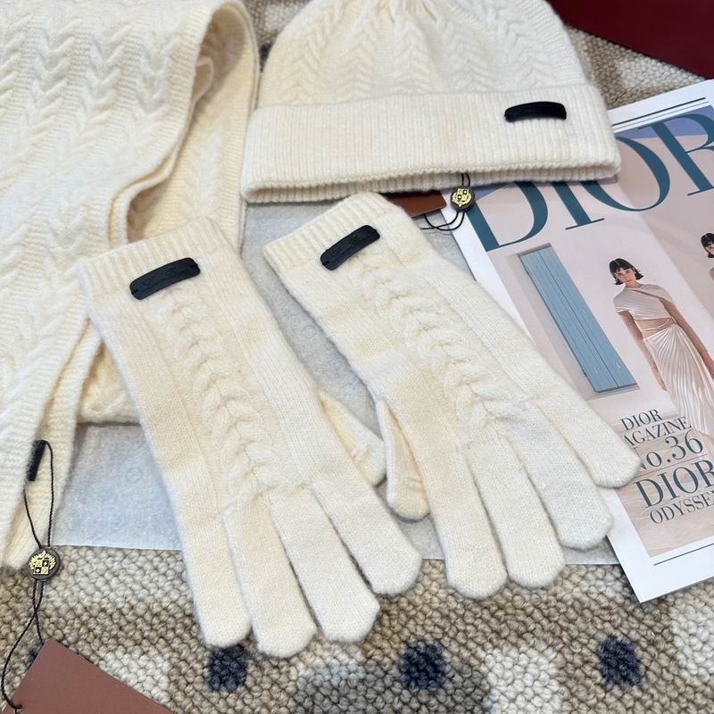 Loro Piana scarf hat gloves (328)