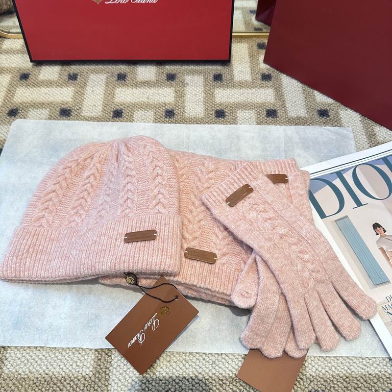 Loro Piana scarf hat gloves (331)
