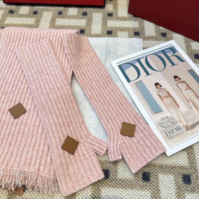 Loro Piana scarf hat gloves (371)