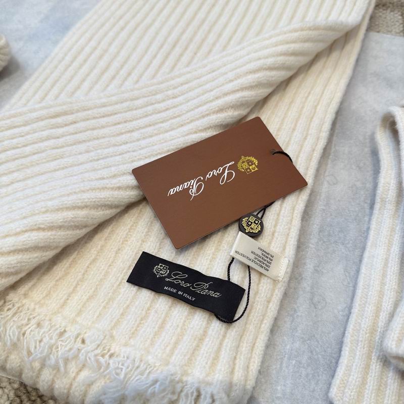 Loro Piana scarf hat gloves (384)