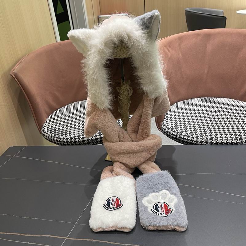 Moncler scarf hat (728)
