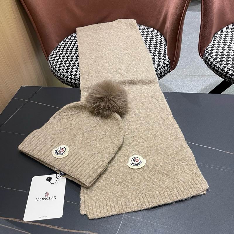 Moncler scarf hat (854)