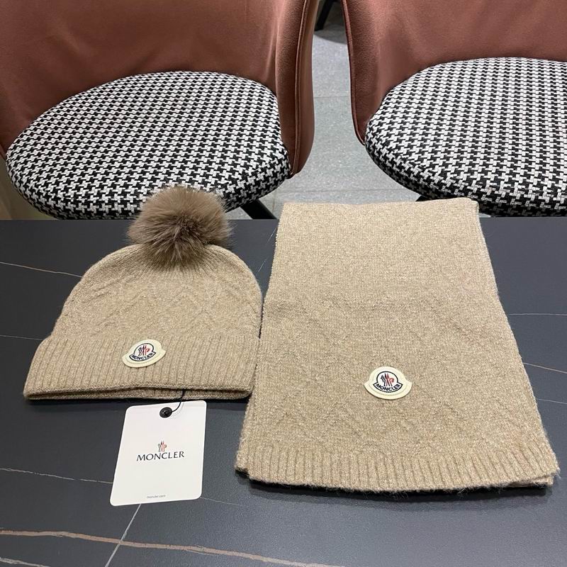 Moncler scarf hat (857)