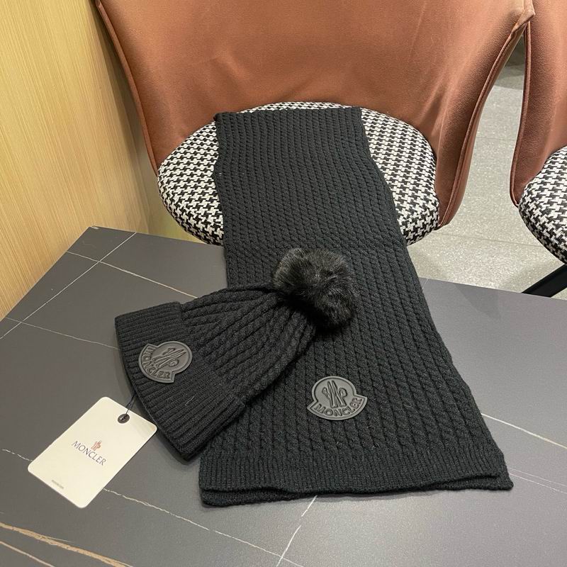 Moncler scarf hat (874)