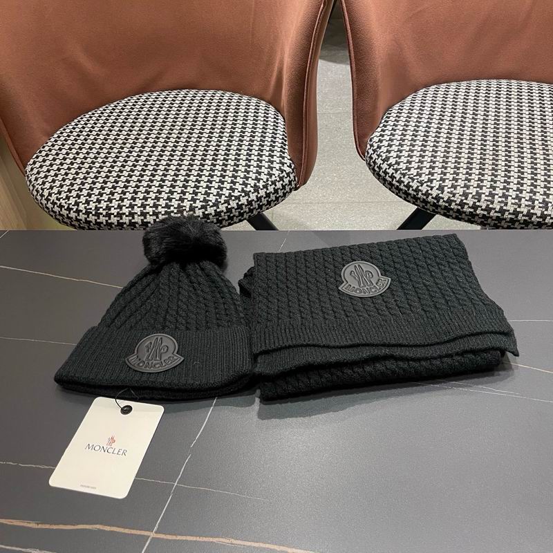 Moncler scarf hat (878)