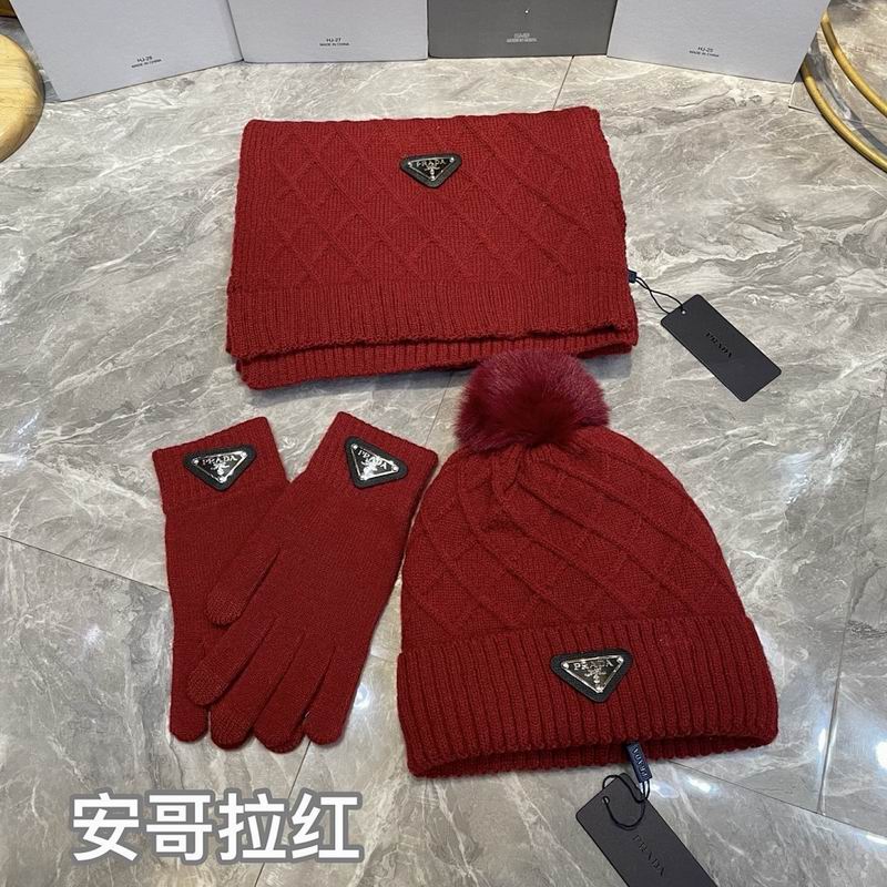 Prada Scarf Hat Gloves hm (33)