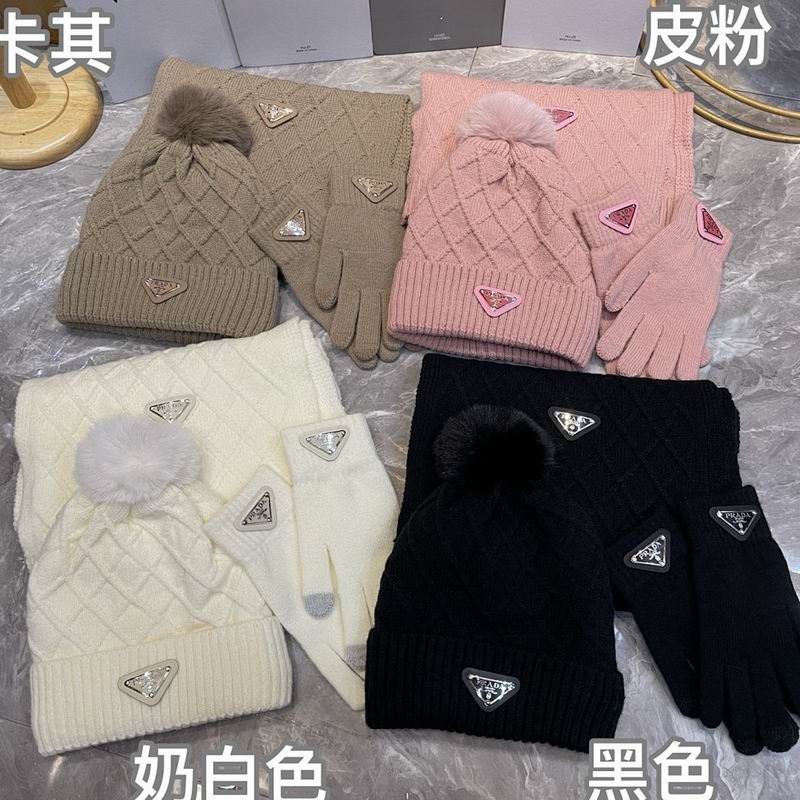 Prada Scarf Hat Gloves hm (35)