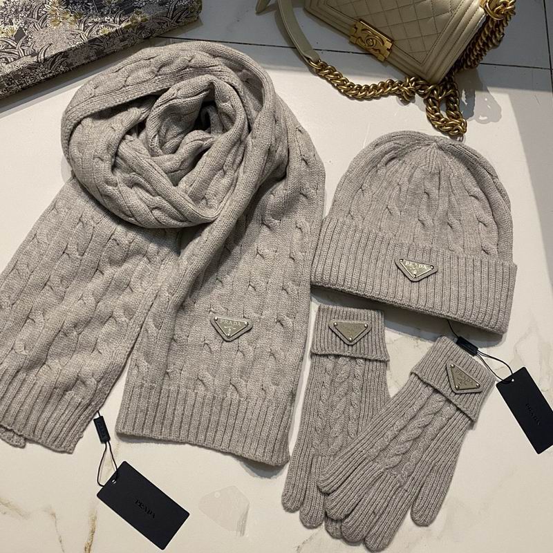Prada Scarf Hat Gloves hm (39)
