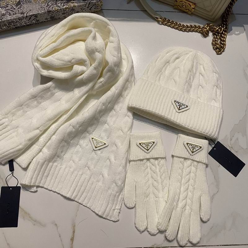 Prada Scarf Hat Gloves hm (42)