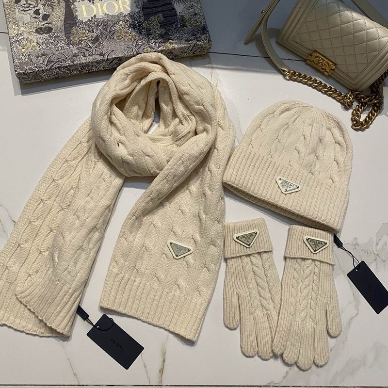 Prada Scarf Hat Gloves hm (43)