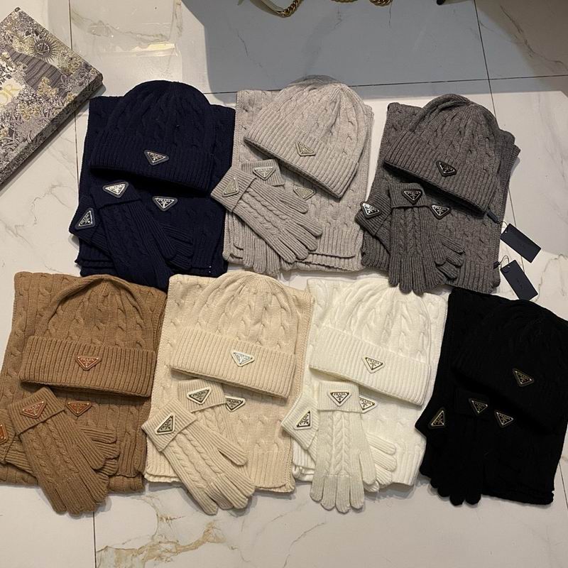 Prada Scarf Hat Gloves hm (44)