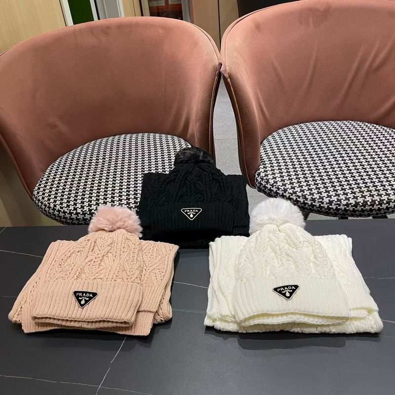 Prada scarf hat (216)