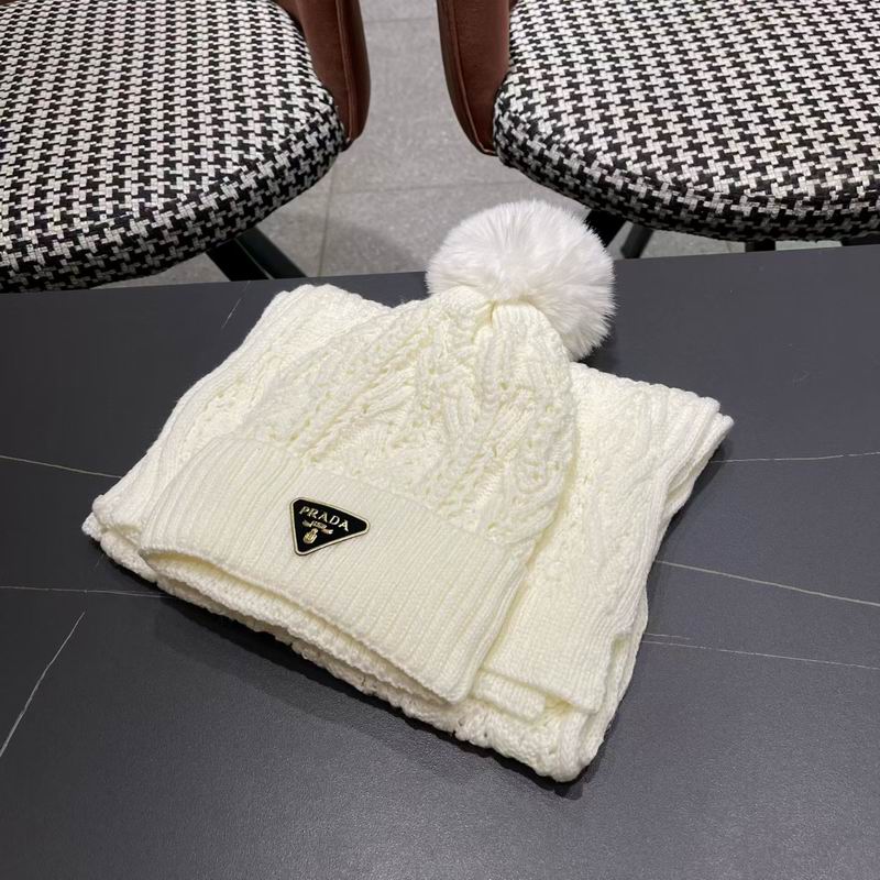 Prada scarf hat (223)