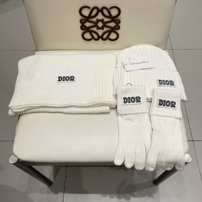 Dior Scarf Hat gloves (343)