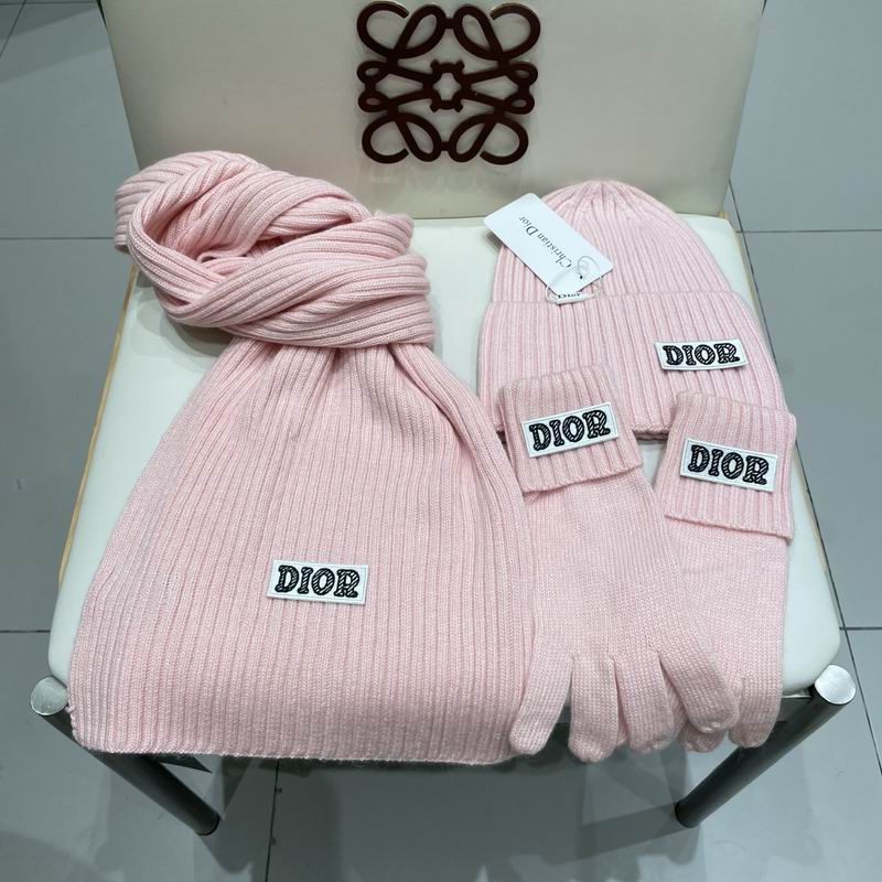 Dior Scarf Hat gloves (357)