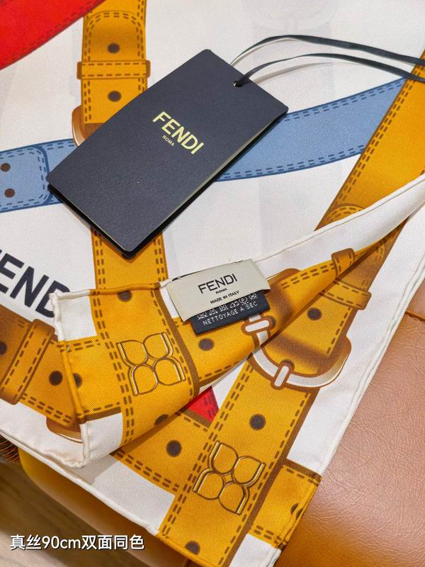 Fendi silk Scarf 90X90cm E06 (3)