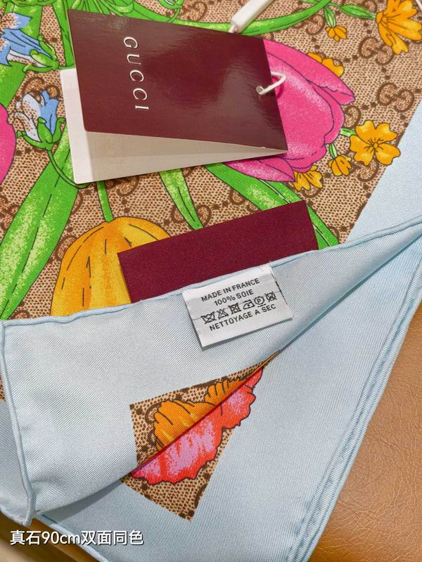 Gucci silk Scarf 90X90cm E04 (17)