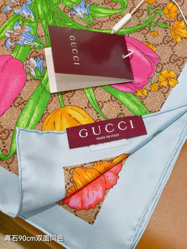 Gucci silk Scarf 90X90cm E04 (18)
