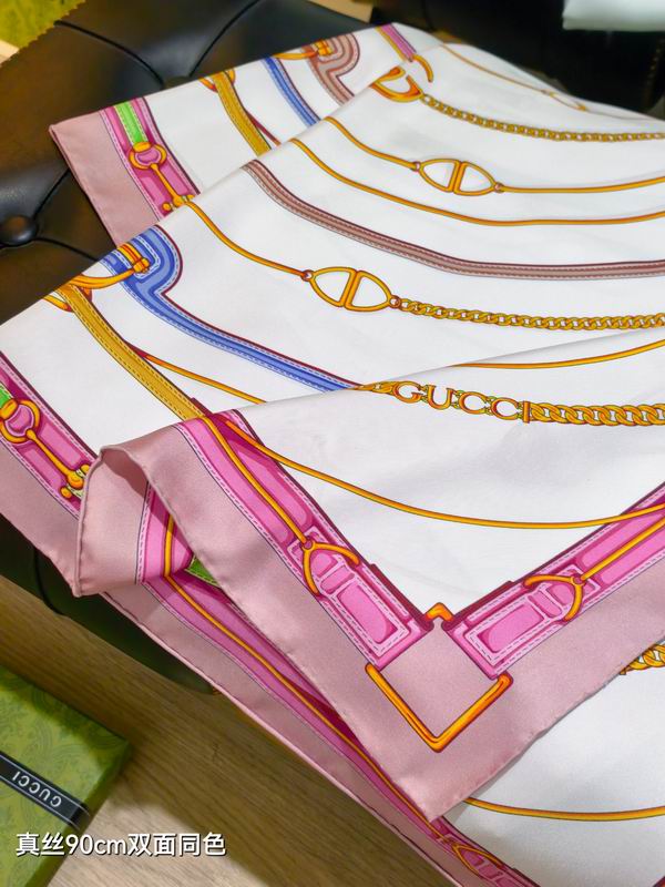 Gucci silk Scarf 90X90cm E05 (10)