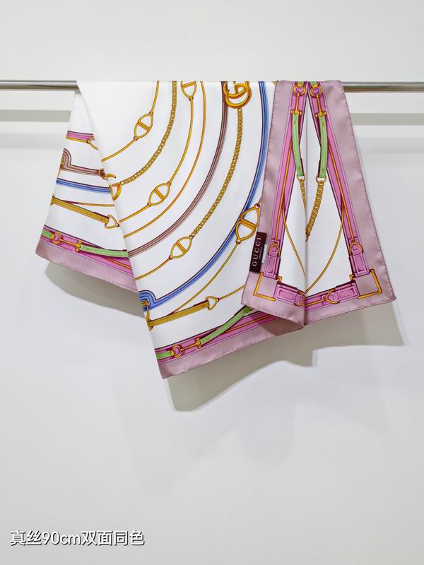 Gucci silk Scarf 90X90cm E05 (12)