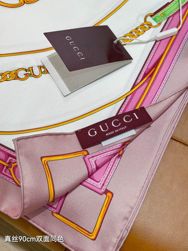Gucci silk Scarf 90X90cm E05 (14)