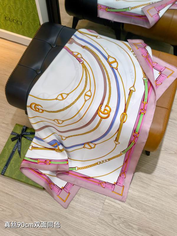 Gucci silk Scarf 90X90cm E05 (15)