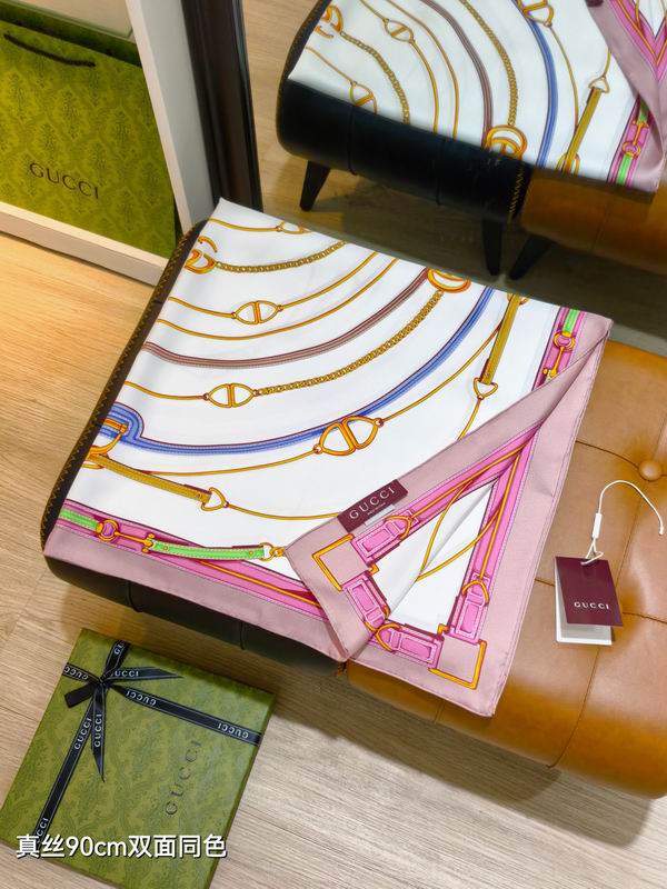Gucci silk Scarf 90X90cm E05 (16)