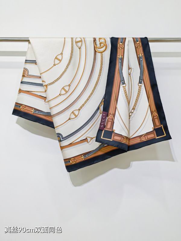 Gucci silk Scarf 90X90cm E05 (3)
