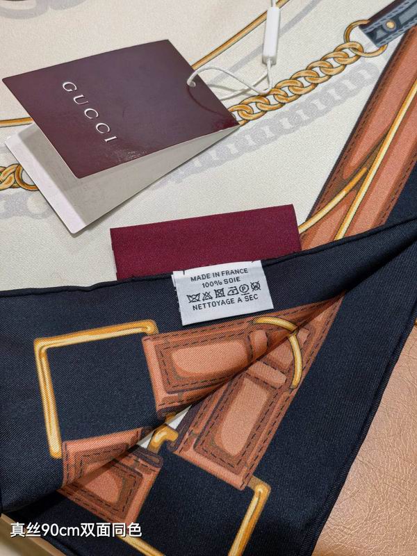 Gucci silk Scarf 90X90cm E05 (4)