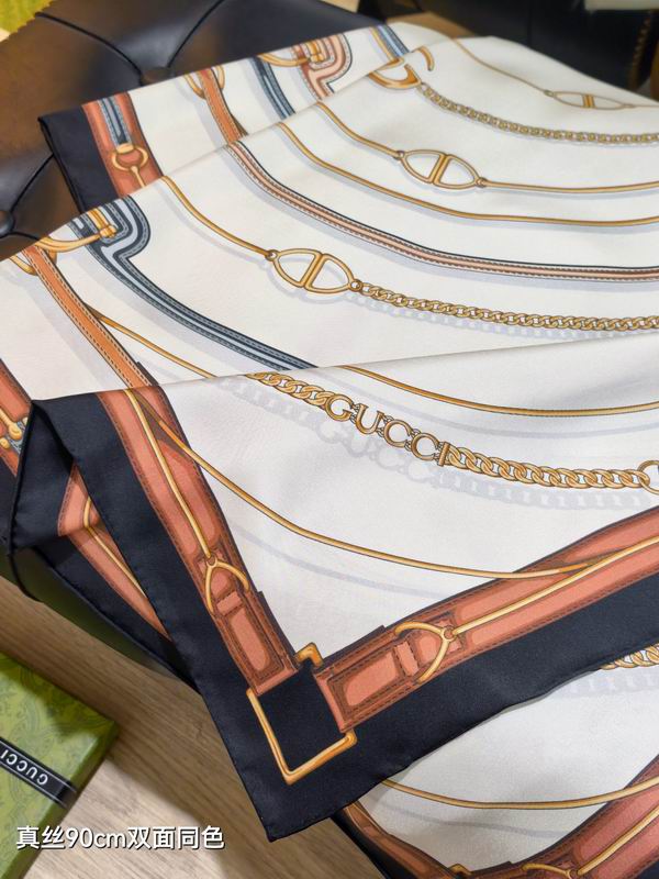 Gucci silk Scarf 90X90cm E05 (6)