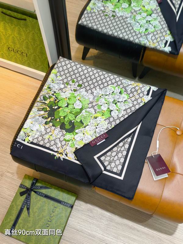 Gucci silk Scarf 90X90cm E07 (17)