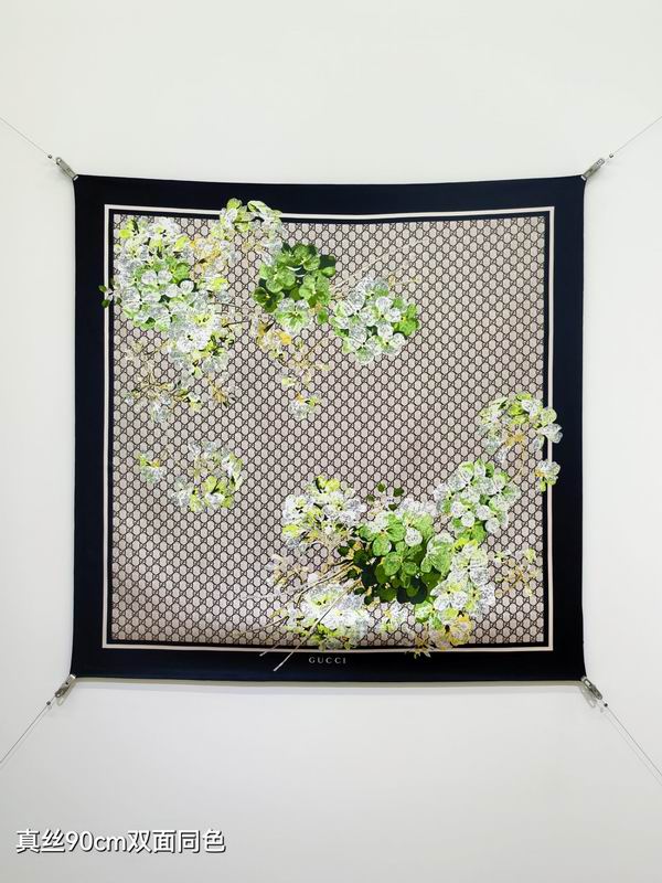 Gucci silk Scarf 90X90cm E07 (18)
