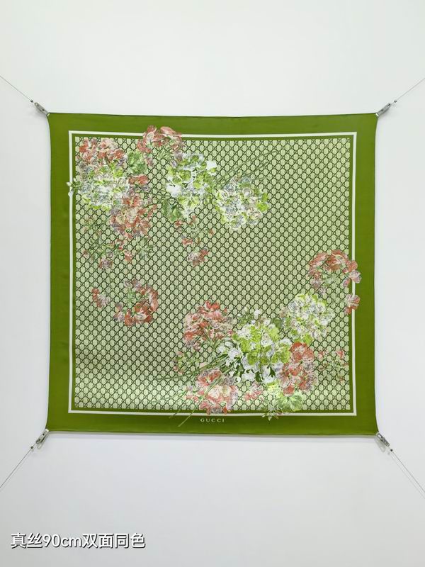Gucci silk Scarf 90X90cm E07 (27)