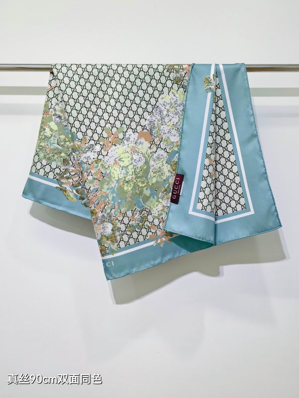 Gucci silk Scarf 90X90cm E07 (3)