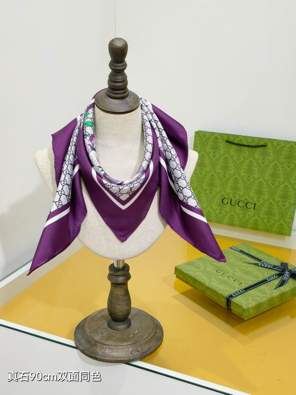 Gucci silk Scarf 90X90cm E07 (30)
