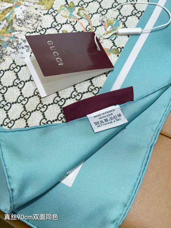 Gucci silk Scarf 90X90cm E07 (4)