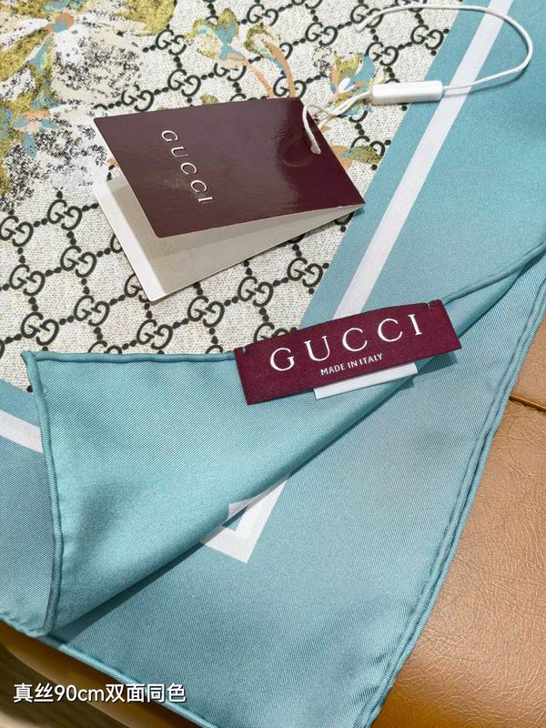 Gucci silk Scarf 90X90cm E07 (5)