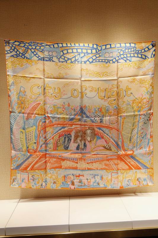 Hermes silk Scarf 90X90cm E02 (2)